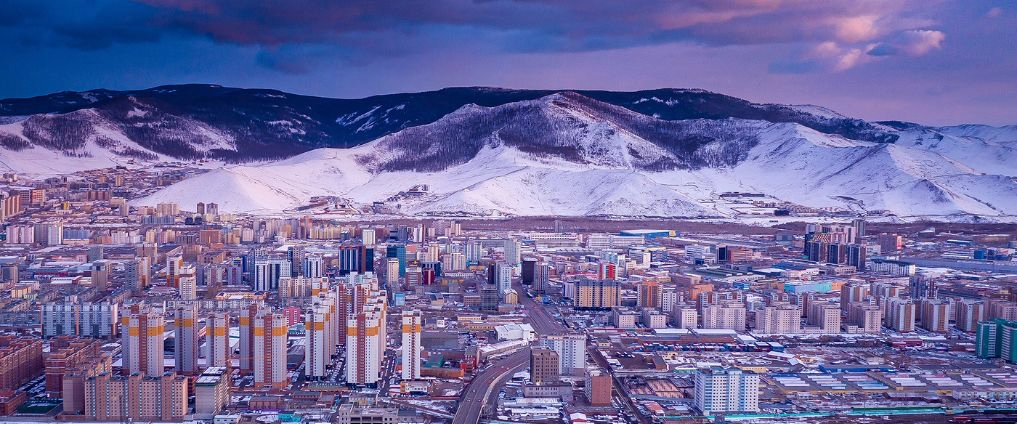 Aerial view of Ulaanbaatar