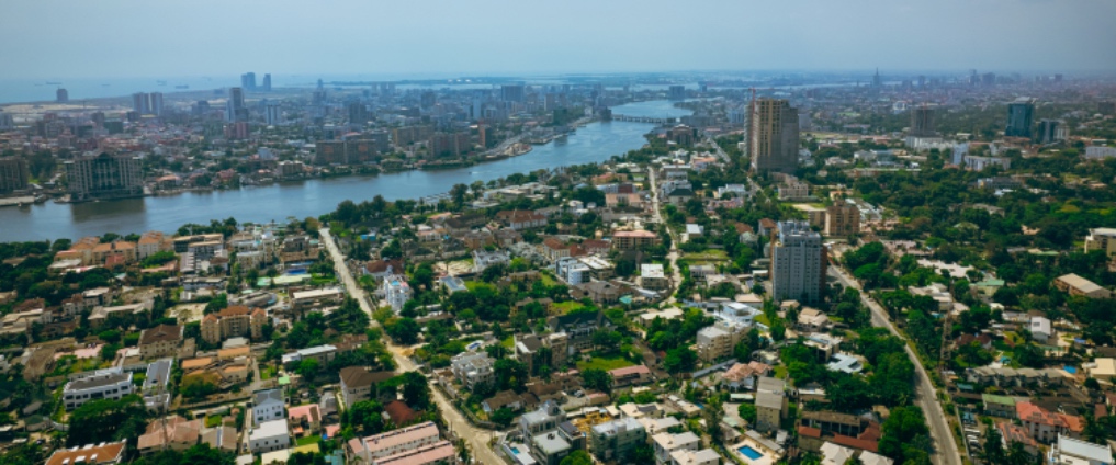 Landscape of Ikoyi neighbourhood in Lagos showing Lekki-Ikoyi Link bridge