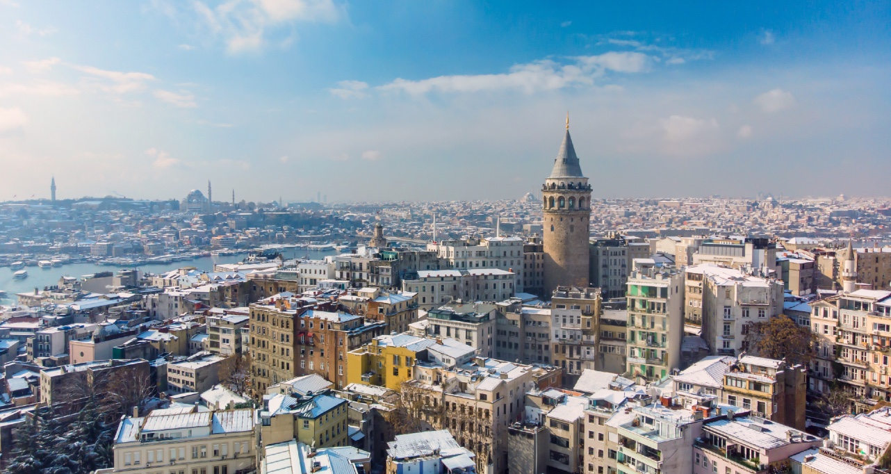 Galata Tower in the winter, Istanbul