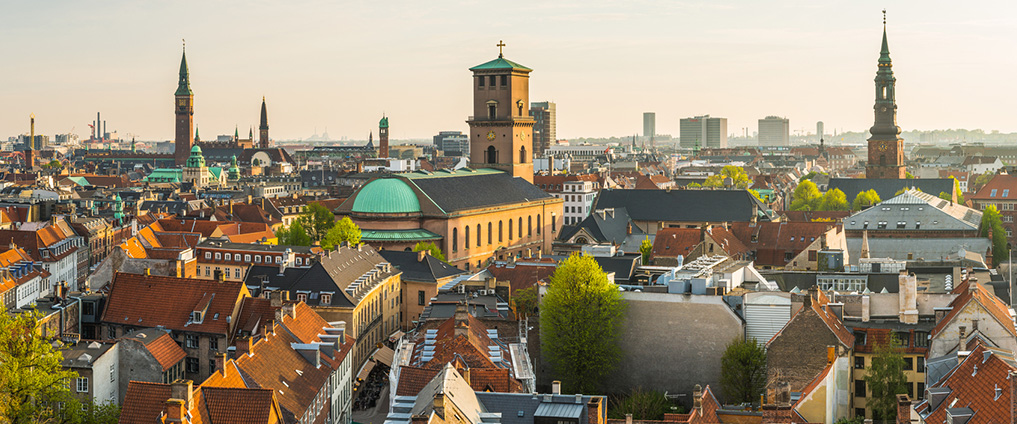 aerial view of Copenhagen 