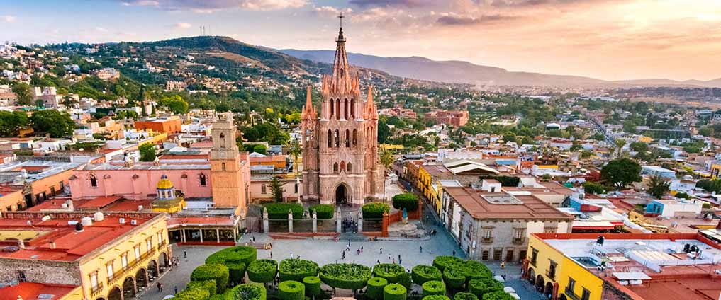 aerial view of San Miguel de Allende