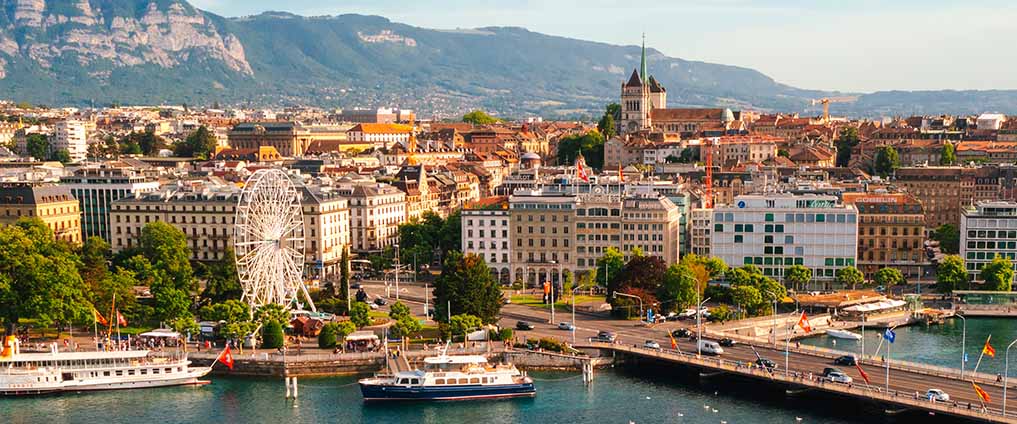 aerial view of Geneva